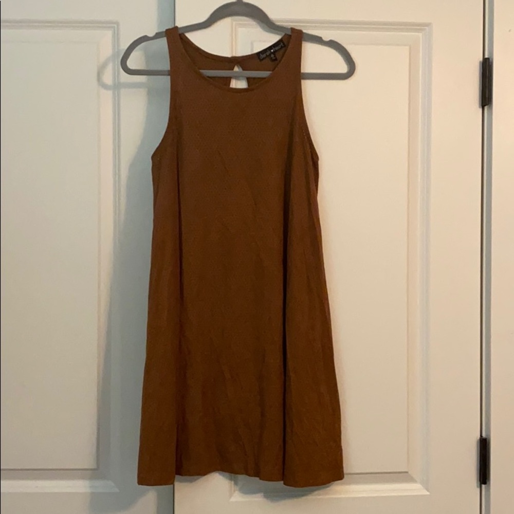 Suede brown tunic